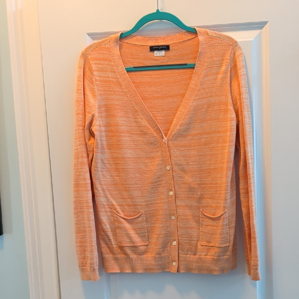 Banana Republic Women's Orange Cardigan